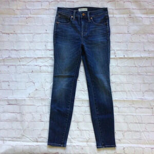 Madewell 10” High Rise Skinny Denim Blue Jeans - Size 25 Short